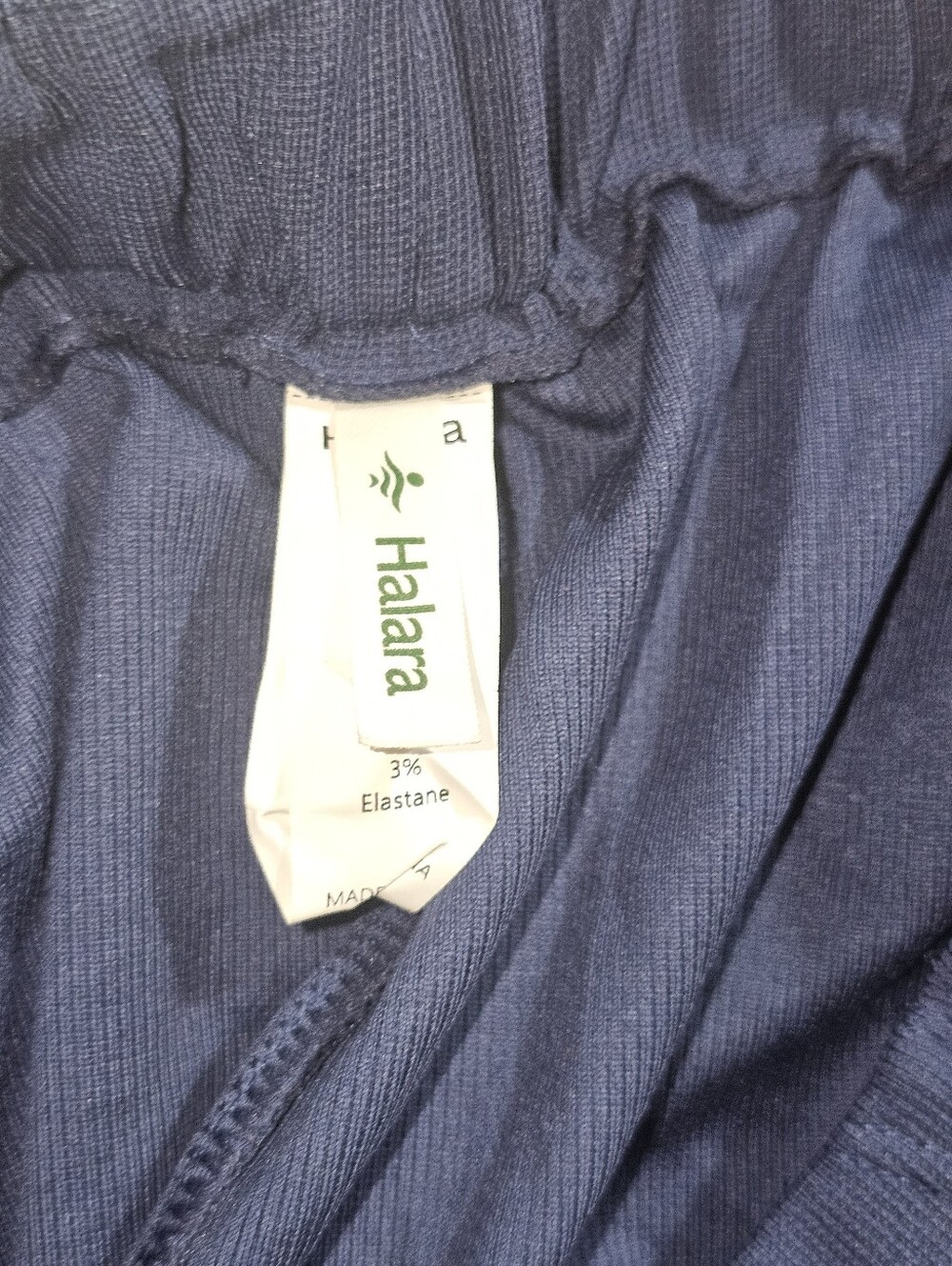Halara Flex™ High Waisted Pocket Wide Leg Waffle Work Pants Size XL Blue - Picture 8 of 8